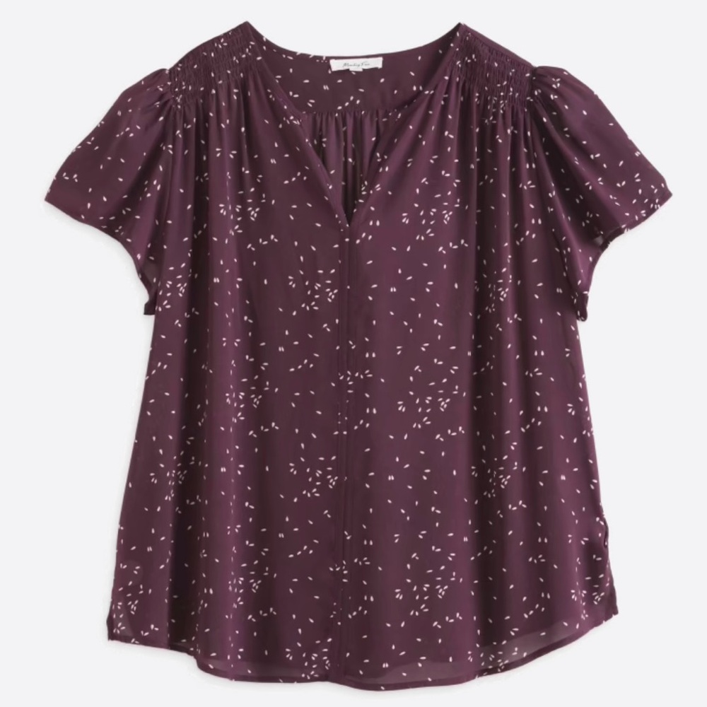 Fun2fun 2X plum blouse